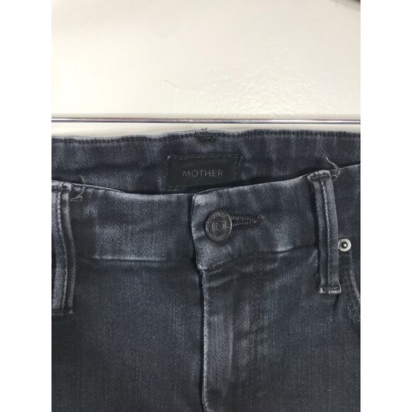 Mother Looker Ankle Fray Blackbird Denim Women's 26 High Waisted Jeans Capsule - Picture 4 of 13